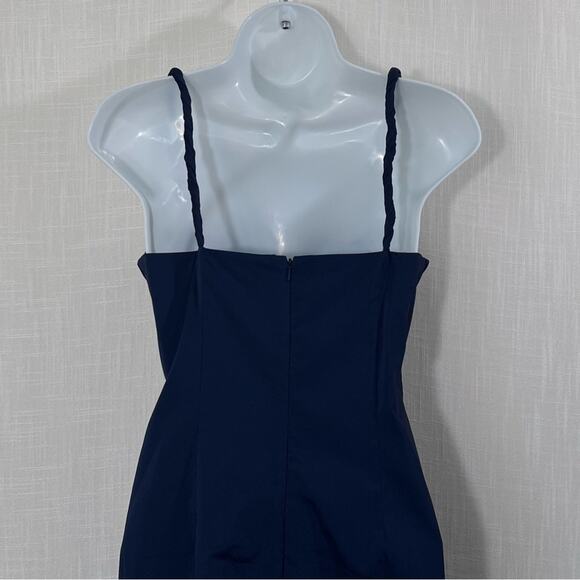 Adrianna Papell Dark Navy Ruched Event Evening Cocktail Dress Size 6 - Picture 9 of 11